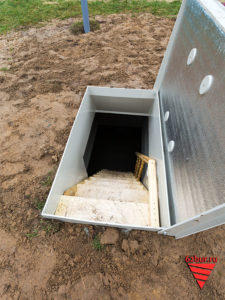 Завершен монтаж пластикового погреба